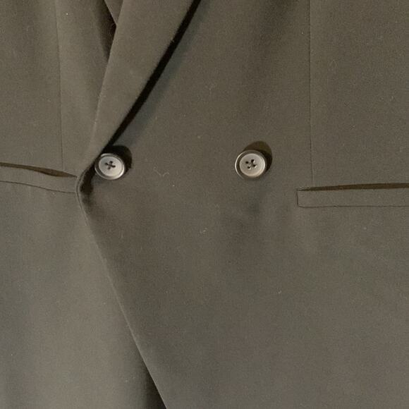 Banana Republic womens size 4 small black blazer double button business casual - Picture 4 of 8